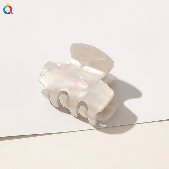 Handmade Acetate Hair Claw Clip For Women Elegant Simple Small Hairpin Accessory