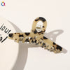 Handmade Acetate Leopard Print Shark Hair Clip For Women Retro Geometric Hair Accessory