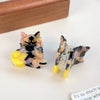 Handmade Acetic Acid Cartoon Animal Hair Accessories Including Cat Dog Side Clips And Shark Clips