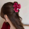 Handmade Acetic Acid Fourleaf Clover Flower Hair Clip For Women