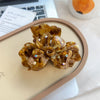Handmade Acetic Acid Fourleaf Clover Flower Hair Clip For Women
