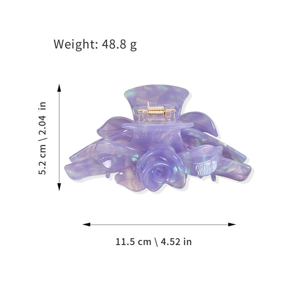 Handmade Acetic Acid Three Dimensional Flower Hair Clip For Women