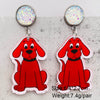 Handmade Acrylic Cartoon Animal Zodiac Geometric U Shaped Earrings