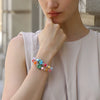 Handmade Acrylic Geometric Pattern Personality Women's Bracelet