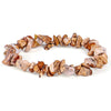 Handmade Agate Bead Bracelet For Women Simple Round Irregular Natural Stone Elastic Rope Wrist String