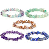 Handmade Agate Bead Bracelet For Women Simple Round Irregular Natural Stone Elastic Rope Wrist String