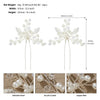 Handmade Alloy And Pearl Leaf Bridal Hairpin Women's Hair Accessories