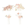 Handmade Alloy Golden Leaf Updo Hair Comb Bridal Headdress Flower Comb Hair Accessories For Women