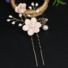 Handmade Alloy Golden Leaf Updo Hair Comb Bridal Headdress Flower Comb Hair Accessories For Women