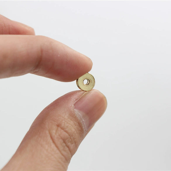 Handmade Alloy Round Spacer Accessories Braceletnecklace With Electroplating And Diamond Perforated Beads