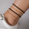 Handmade Alloy Shell Multilayer Anklet For Women
