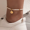 Handmade Alloy Shell Multilayer Anklet For Women