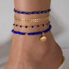 Handmade Alloy Shell Multilayer Anklet For Women