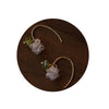 Handmade Artificial Crystal Beaded Grape Fruit Earrings For Women Creative Bubble Style Fashion Jewelry