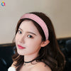 Handmade Baroque Crystal Beaded Spongepadded Wide Headband For Women Decorative Hair Accessory Wholesale