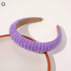 Handmade Baroque Crystal Beaded Spongepadded Wide Headband For Women Decorative Hair Accessory Wholesale