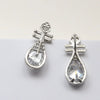 Handmade Baroque Jewelry Zirconium Copper Plated Real Gold Piano Witch Elf Pendant