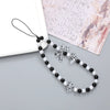 Handmade Beaded Bow Love Phone Chain Phone Case Keychain Lanyard Drop Resistant Chain Ornaments
