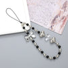 Handmade Beaded Bow Love Phone Chain Phone Case Keychain Lanyard Drop Resistant Chain Ornaments