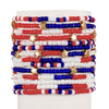 Handmade Beaded Bracelet Geometric Pattern Bohemian Style Star Multi Layer For Women