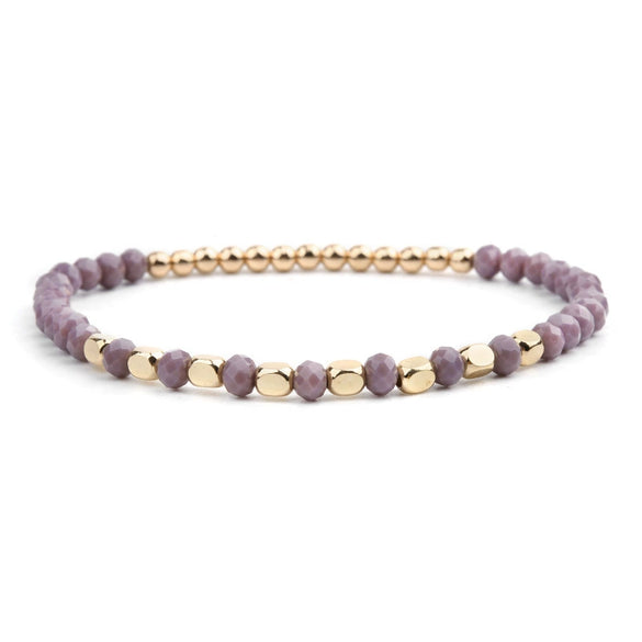 Handmade Beaded Crystal Women's Geometric Acrylic Bead Bracelet