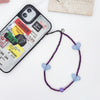 Handmade Beaded Mobile Phone Chain Glass Glaze Love Water Drops Bell Pattern