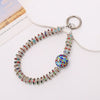 Handmade Beaded Mobile Phone Chain With Love Water Drops Bells Rhinestone Jewelry Pendant For Women