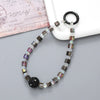 Handmade Beaded Mobile Phone Chain With Love Water Drops Bells Rhinestone Jewelry Pendant For Women