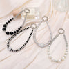 Handmade Beaded Mobile Phone Chain With Love Water Drops Bells Rhinestone Jewelry Pendant For Women