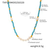 Handmade Beaded Necklace And Bracelet With Natural Freshwater Pearl And Pine Stone Light Luxury Style Electroplating For Women
