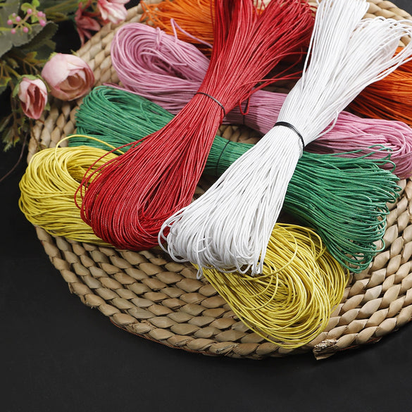 Handmade Braided Cotton Wax String Beaded Buddha Beads Bracelet Necklace Material