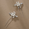 Handmade Bridal Pearl Rhinestone Braided Hairpin For Women Elegant Hair Accessory