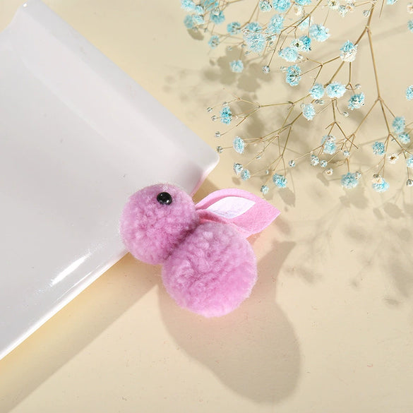 Handmade Cartoon Wool Rabbit Children's Hair Accessories