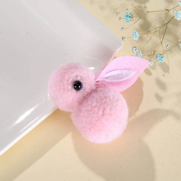 Handmade Cartoon Wool Rabbit Children's Hair Accessories