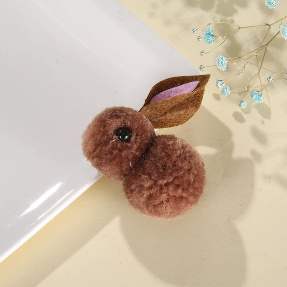 Handmade Cartoon Wool Rabbit Children's Hair Accessories