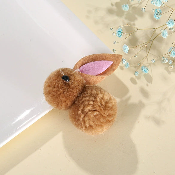 Handmade Cartoon Wool Rabbit Children's Hair Accessories