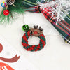 Handmade Christmas Deer Velvet Hair Scrunchie High Elastic Fabric Hair Tie For Festive Hairstyles