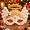 Handmade Christmas Santa Claus Felt Masks In Cloth With Modern Minimalist Headdress Design For Festive Costume Accessories