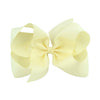 Handmade Cloth Bow Duckbill Hair Clip For Children Plaid Pattern Candy Color Warped Flower Hairpin Headdress