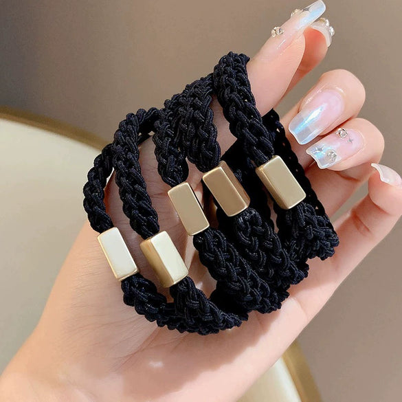 Handmade Cloth Handwoven Braided Hair Tie Hairband With High Elasticity