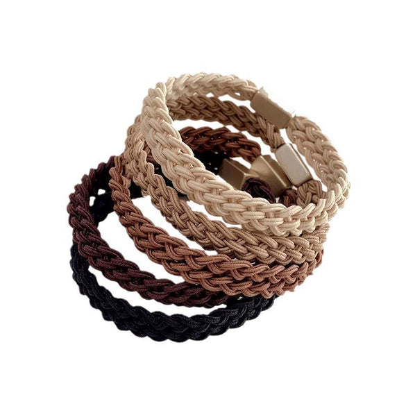 Handmade Cloth Handwoven Braided Hair Tie Hairband With High Elasticity
