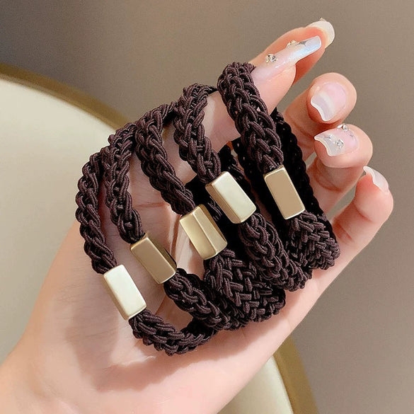 Handmade Cloth Handwoven Braided Hair Tie Hairband With High Elasticity