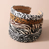 Handmade Cloth Headband With Zebra And Leopard Prints For Women