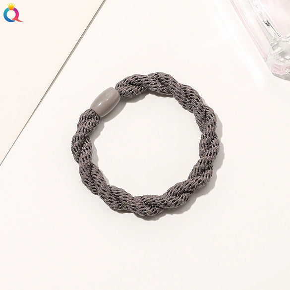 Handmade Cloth Knotted Hair Tie High Elastic Rubber Band Simple Hair Accessory For Women