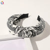 Handmade Cloth Retro Baroque Cashew Flower Women's Headband For Yoga Hair Accessories