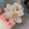 Handmade Cloth Rhinestone Fivepetal Flower Hair Ring And Large Intestine Ring