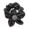 Handmade Cloth Rhinestone Fivepetal Flower Hair Ring And Large Intestine Ring