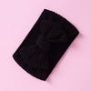 Handmade Cloth Wide Bow Hair Band Solid Color Knitted Headband Baby And Children Hair Accessory