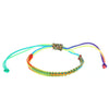 Handmade Color Rope Women's Bracelet With Rainbow Color And Handwoven Design