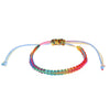 Handmade Color Rope Women's Bracelet With Rainbow Color And Handwoven Design